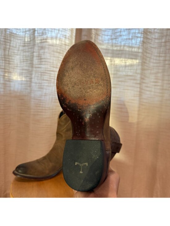Tecovas The Dean Brown Goat Cafe Leather Boots Size 9 main image 6